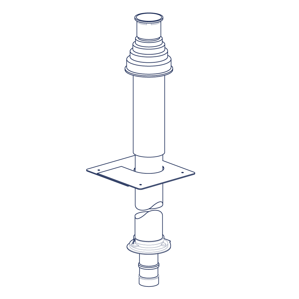 80/125 mm Vertical Flue (Floor standing boilers only)