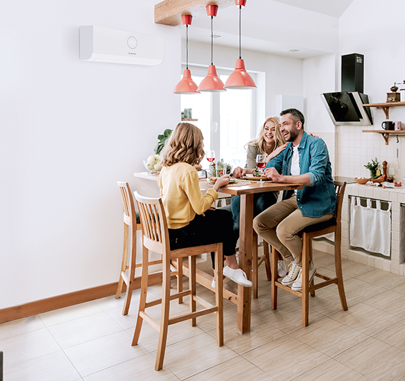 Air conditioning in kitchen