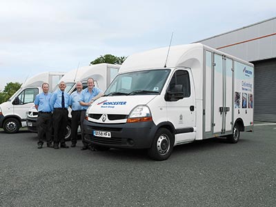 Photo of a mobile training van from the outside.