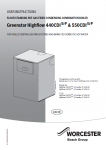 Greenstar CDi Highflow Combi Operating Instructions